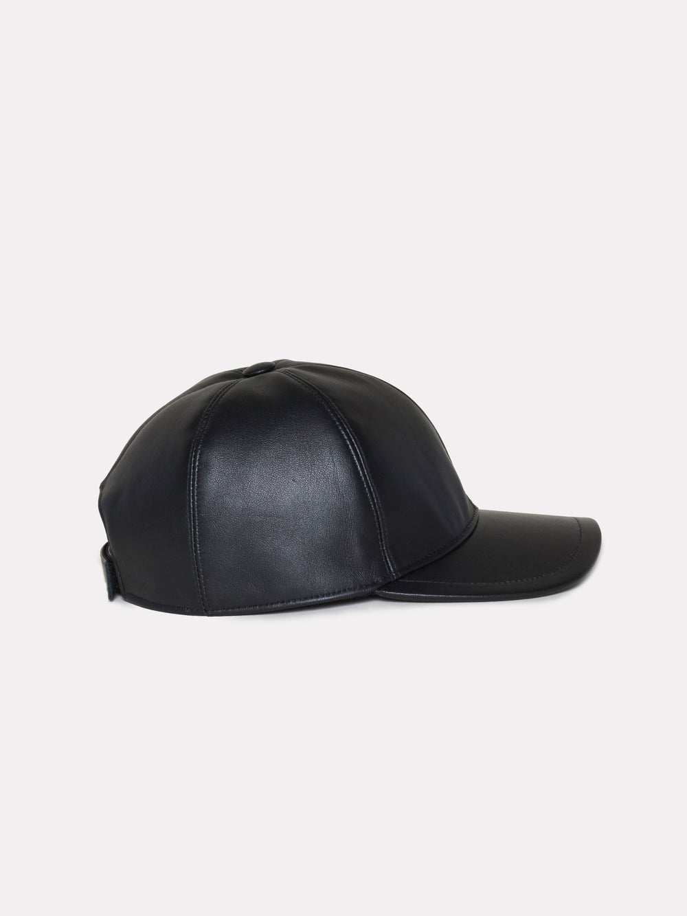 Leather hat Black