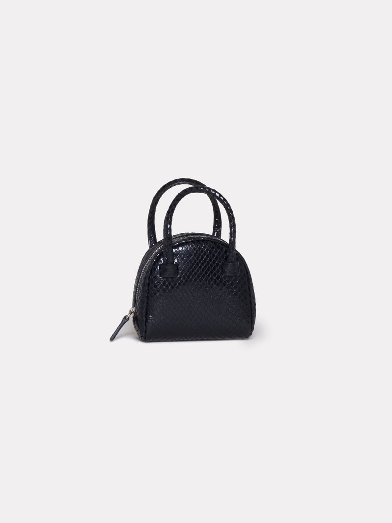 Mini Bag Black Python